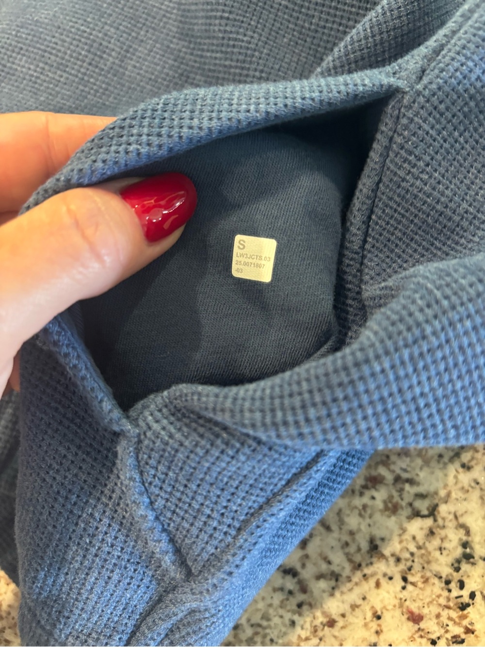 lululemon athletica Blue Cropped Half-Zip Pullover - Picture 6 of 6